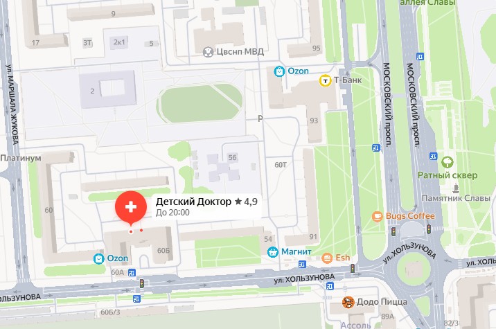 Детский Доктор, открыть карту в Яндексе